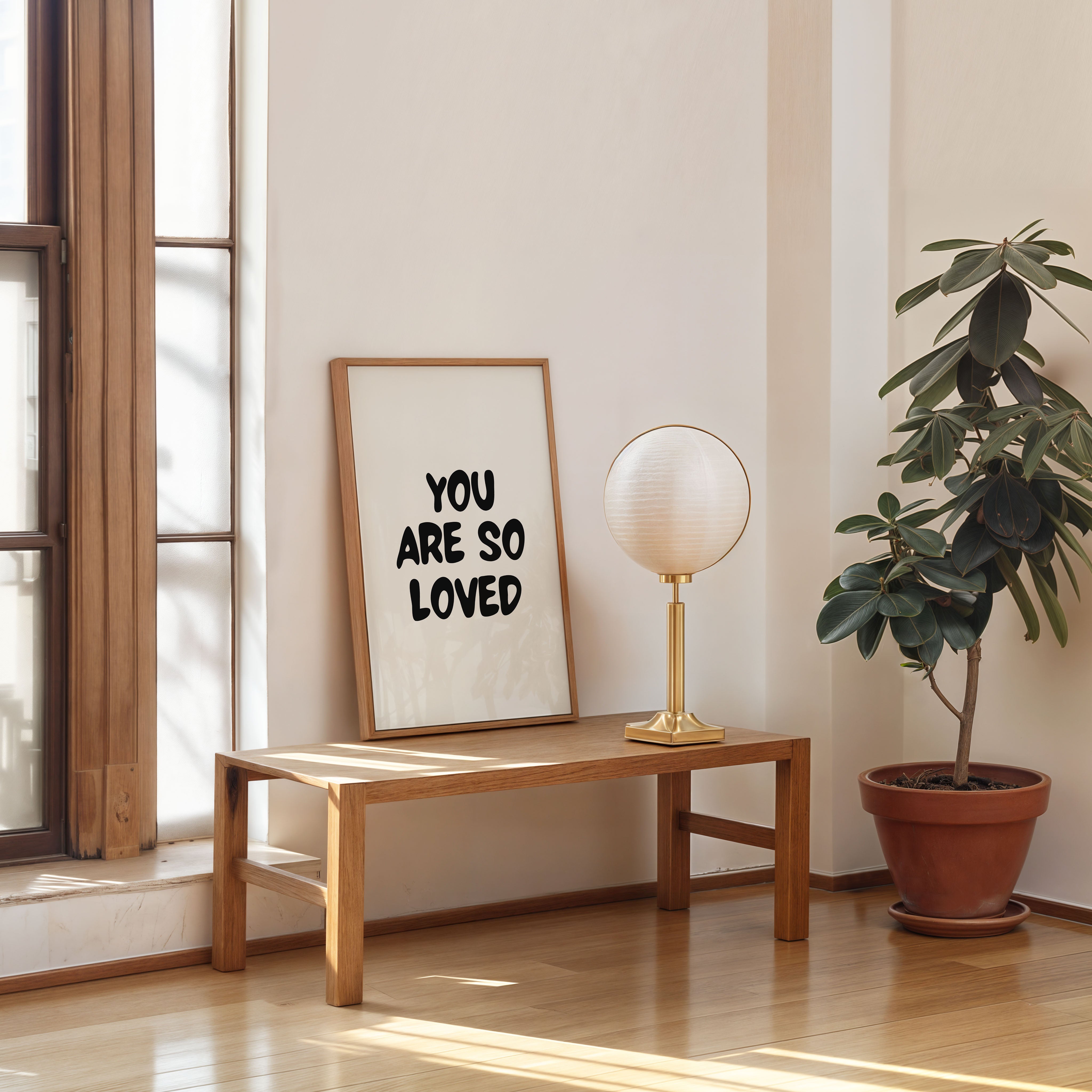 you are so loved wall art minimalist inspirational quote poster modern decor